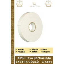 #bant Güçlü Yapışkanlı 18MM 2m Duvar Tablo Montaj Bandı Ofis Ev Mobilya Çift Taraflı Köpük Bant - 3 Adet