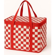 Die Grup Busstier 25 Lt Termos Çanta, 33X22X22 cm Piknik ve Kamp Soğutucu Çanta, Suya Dayanıklı Iç Kaplama, Geniş Hacimli Taşınabilir Soğuk Tutucu, Fermuarlı Kapaklı, Izolasyonlu Beslenme Çantası