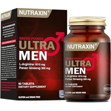 Die Grup Nutraxin Green Power Ultra Men L-Arginine 60 Tablet Takviye Edici Gıda