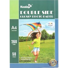 Die Grup Epson 103 L3260 ile Uyumlu Premium Parlak Çift Taraflı Double Side A4 Fotoğraf Kağıdı 260 Gr. 50 Adet