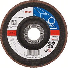 Die Grup Bosch Professional Bosch 2608607347 Kendin Yap Zımpara Diski (Açılı Taşlama Makineleri Için Farklı Malzemeler, Bombeli Tasarım, Ø 125 Mm, Granülasyon 120)