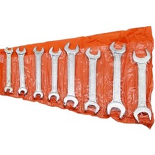Die Grup Aee® 8 Parça Anahtar Takımı Seti Ağzı Açık Çift Taraflı 6-22MM 6X7-8X9-10X11-12X13-14X15-16X17-18X19-20X22 Araba Motorsiklet Bisiklet Tamiri Somun Sıkma Aparatı