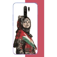 Aksesuarist Redmi 9 Uyumlu Filistin2 Baskılı Silikon Kılıf