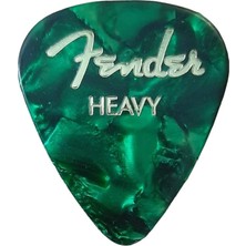 Die Grup Fender 351 Shape Graphic Picks (Heavy 1.20, Yeşil Green 1 Adet)