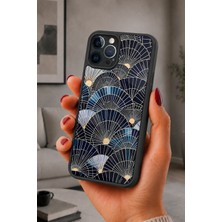 BG AKSESUAR iPhone 12 Pro Max Uyumlu Yelpaze Desenli Kamera Korumalı Darbelere Dayanıklı Kılıf