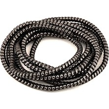 Die Grup Kablo Kordon Koruyucu Spiral Sarma Kılıf Koruma Black Shine