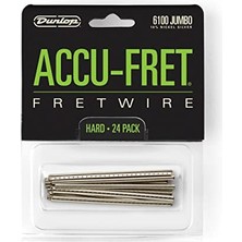 Die Grup Dunlop Dl GB 10000 6100 Accu-Fret Set Sert Yeni Gümüş (24 Adet-Bag, 66,7 Mm)