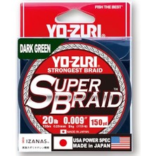 Die Grup Yo-Zuri Superbraid Koyu Yeşil 137,16 M Superbraid Olta