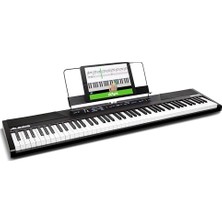 Die Grup Alesis Recital 88 Tuşlu Yarı Ağırlıklı Dijital Piyano | 20 W Hoparlör, 5 Ses, Bölme/katman Modu, Ayarlanabilir Dokunmatik Tepki, Piyano Dersleri, Yeni Başlayanlar Için