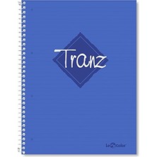 Die Grup Lé Color 2012095/2 Tranz Pp Kapak, 1.hamur Kağıt Spiralli Defter, Mavi