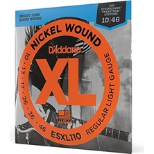 Die Grup Daddarıo ESXL110 Elektro Gitar Tel Seti, Xl, 10-46, Nıckel Wound, R