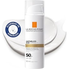 Die Grup La Roche-Posay Anthelios Age Correct Uv Kaynaklı Yaşlanma Karşıtı Güneş Koruyuculu Krem 50 ml 1 Paket (1 x 50 Ml) | 24 Saat Hidrasyon ve Yağsız Hyaluronik Asit, Niasinamid ve Phe-Resorsinol Içeren Gün