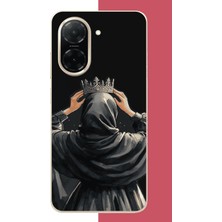 Aksesuarist Redmi A5 Uyumlu Taç Baskılı Silikon Kılıf