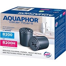 Die Grup Aquaphor 4600987002149 Paket 2 Kartuş B200H Sert Su Için, Plastik