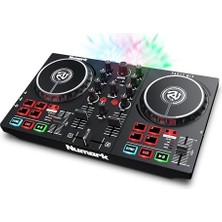 Die Grup Numark Party Mix Iı Dahili Işıklı Dj Kontrolör | 2 Deck, 2 Filtre Fx Düğmesi, Dj Mikseri, Dokunmatik Kapasitif Tekerlekler, Entegre Ses Arabirimi ve Serato Dj Lite
