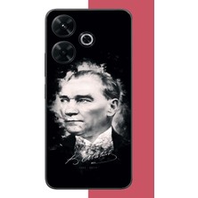 Aksesuarist Redmi 13 Uyumlu Atatürk Portre Baskılı Silikon Kılıf