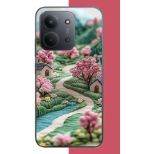 Aksesuarist Redmi 15C Uyumlu Nakışlı Köy Baskılı Silikon Kılıf