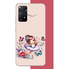 Aksesuarist Redmi Note 11E Uyumlu Minik Balerin3 Baskılı Silikon Kılıf