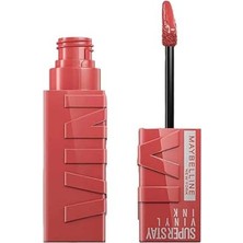 Die Grup Maybelline New York Super Stay Vinyl Ink Uzun Süre Kalıcı Likit Parlak Ruj 15 Peachy