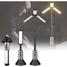 Die Grup Açık Hava Çok Fonksiyonlu Teleskopik Katlanabilir Kamp Lambası 270° Ayarlanabilir LED Aydınlatma Kancalı Sıcak Işık Atmosfer Lambası