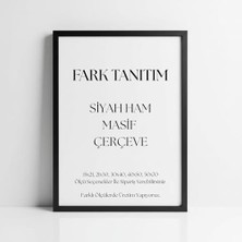 Die Grup Fark Tanıtım Premium Masif Çam Çerçeve - 3mm Mdf Arkalık - 500 Mikron Kırılmaz Şeffaf Pvc Ön Koruma - Şık ve Dayanıklı Duvar Ahşap Çerçevesi (Siyah, 30CM x 40CM)