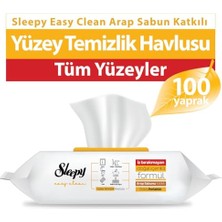 Die Grup Sleepy Easy Clean Premium Arap Sabunu Katkılı Yüzey Temizlik Havlusu Mendili 100 Yaprak