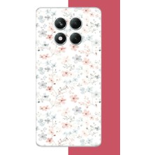 Aksesuarist Redmi Note 14 Pro 5g Uyumlu Lila Mavi Pattern Baskılı Silikon Kılıf