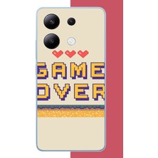 Aksesuarist Redmi Note 13 4g Uyumlu Game Over Baskılı Silikon Kılıf