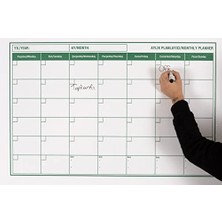 Die Grup Fark Tanıtım Aylık, Günlük, Haftalık Planlayıcı Kendiliğinden Yapışkansız Tutunan Statik Pano, Elektrostatik Kağıt (85 cm x 56 Cm)