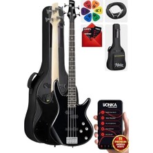 Die Grup Midex MBG-400BK Üst Segment Profesyonel Bas Gitar 4 Telli (Softcase Gigbag ve Kablo Dahil)