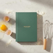Die Grup Fark Tanıtım Tarif Defteri – A5 Boyutunda Sert Kapaklı 100+ Tariflik Recipe Journal, Ölçü Tablosu, Not Alanı, Indeks ve Şef Soruları (Yeşil)