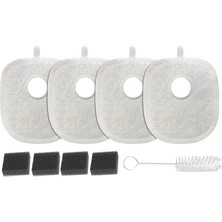 Die Grup Xenon Smart Kedi Su Pınarı Filtresi X8652 ve X8653 Uyumlu | 4'lü Set Fırça ve Süngerli Yedek Parça X8783          [enerji Sınıfı A+]