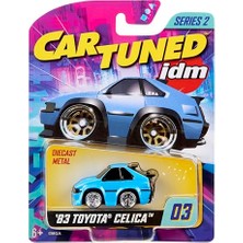 Die Grup Mgae Cartuned Jdm Seri 2 1983 Toyota Celica Supra, Mavi, Metal Gövde, Diecast Koleksiyon Arabası