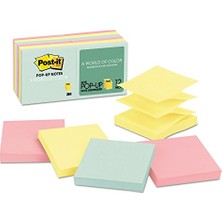 Die Grup Pop-Up Notlar, 3x3 Inç, 12 Ped, Amerika'nın 1 Numaralı Favori Yapışkan Notları, Beachside Café Koleksiyonu, Pastel Renkler, Geri Dönüştürülebilir (R330-12AP)