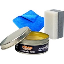 Die Grup Seramik Wax 150 ml + Takoz Cila Süngeri ve Mikrofiber Bez Hediye 6 Ay Kalıcı Ceramic Wax