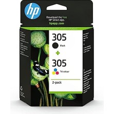 Die Grup Hp 3YM60AE + 3YM61AE 305 Siyah + Renkli Kartuş Seti