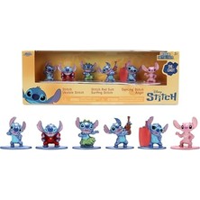 Die Grup Jada Toys 6 x Figürler Metal Stitch 4 cm Diorama Farklı Pozisyonlarda Dikiş + Melek Disney Mini Koleksiyonu Lilo & Stitch 8 Yaş (201105003)