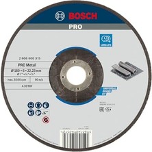 Die Grup Bosch Professional Accessories Bombeli Metal Kesme Diski, Gri, 230 Mm, 1 Adet