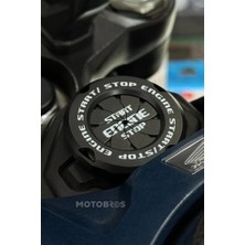 Die Grup Motosiklet Siyah Kontak ile Uyumlu Koruyucu Aksesuar Dekoratif Dönen Kapak