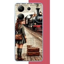 Aksesuarist Redmi Note 13 4g Uyumlu Vintage Tren Baskılı Silikon Kılıf