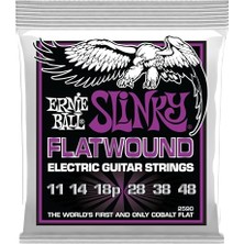 Die Grup Ernie Ball Power Slinky Flatwound Elektro Gitar Telleri 11-48 Ayar (P02590)