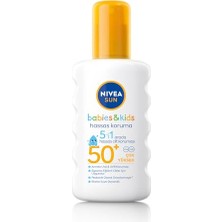 Die Grup Nıvea Sun SPF50+ Çocuklar ve Bebekler Için Yüksek Güneş Koruyucu Sprey 200ML,HASSAS Cilt,parfümsüz