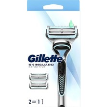 Die Grup Gillette Skinguard Sensitive Tıraş Makinesi + 2 Adet Yedek Tıraş Bıçağı