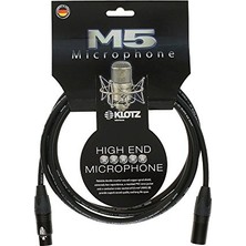 Die Grup M5 MC5000 Xlr Neutrık Altın Uçlu Siyah 6mt Mikrofon Kablosu