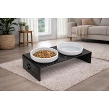 Die Grup Busstier Kedi Köpek Metal  ve Su Kabı – Renkli, Kaymaz ve Dayanıklı Tasarım (Lacivert, 16 Cm)