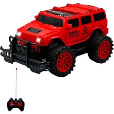 Die Grup Giffy/oyuncak Uzaktan Kumandalı Pilli Full Fonksiyon Işıklı Drift Atabilen Offroad Yüksek Teker Araba Jeeep (Kırmızı Kapalı)