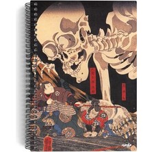 Die Grup Utagawa Kuniyoshi/takiyasha And The Skeleton SPECTRE,1844 | Spiralli Defter 08|A5|ÇIZGISIZ|100 Sayfa