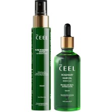 Die Grup The Ceel Biberiye Saç Bakım Seti - Biberiye Suyu Saç Toniği 100 ml ve Biberiye Saç Yağı 50 Ml, Biotin ve Vitamin E Içeren Saç Derisi Bakım ve Parlaklık Destekleyici Set