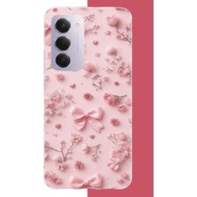 Aksesuarist Redmi 15 4g Uyumlu Pembe Fiyonk Gül.jpeg Baskılı Silikon Kılıf
