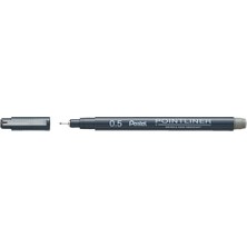 Die Grup Fiber Uçlu Yazı Kalemi - 0.5 Mm. Gri